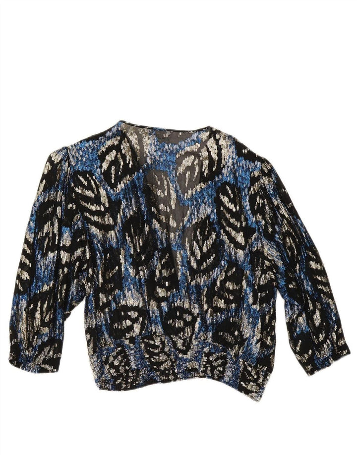 FRANKENWALDER Top feminino transparente IT 46 grande tie-dye multicolorido