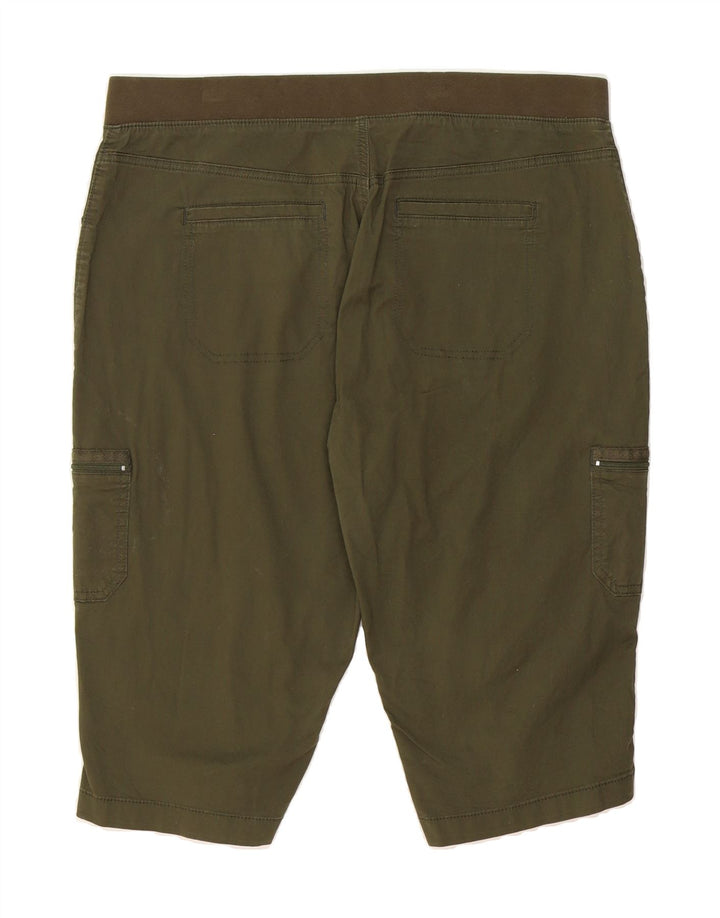 LEE Womens Relaxed Fit Cargo Shorts US 16 2XL W38  Green Cotton Vintage Lee and Second-Hand Lee from Messina Hembry 