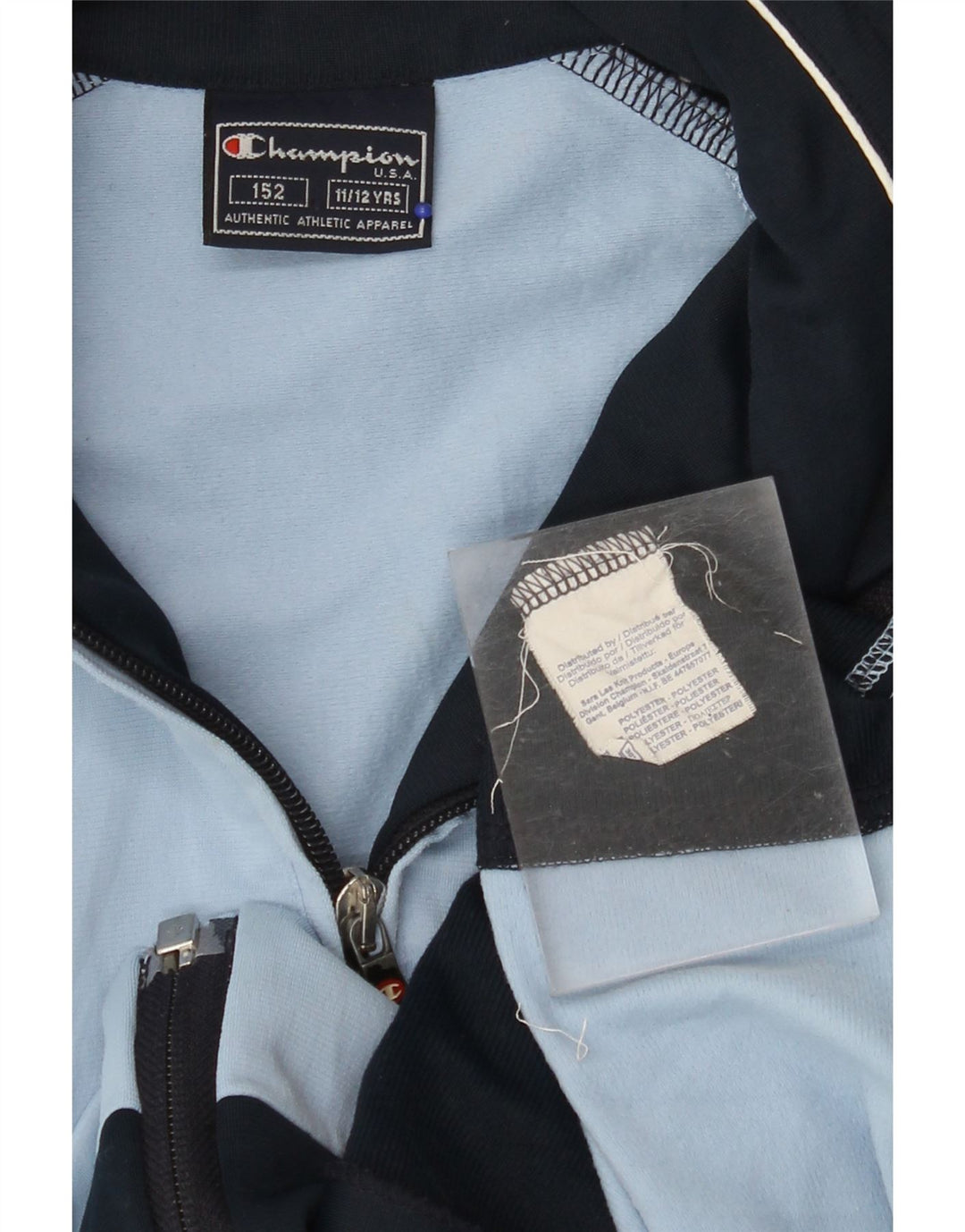 CHAMPION Meninos Jaqueta Top 11-12 Anos Azul Colorblock Poliéster