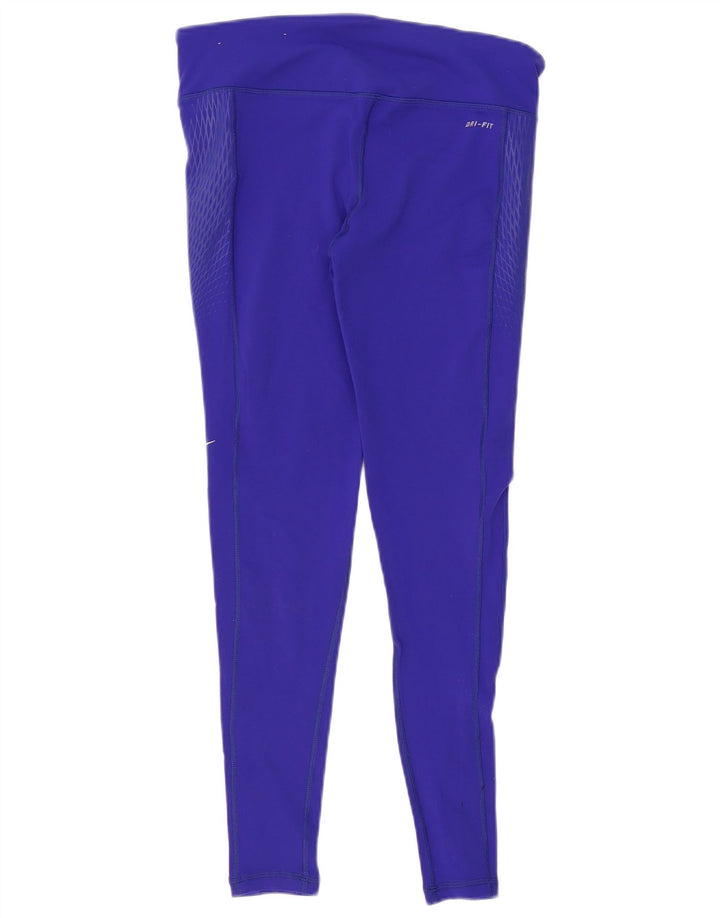 Leggings Nike Dri Fit Feminina UK 14 Médio Roxo Nylon
