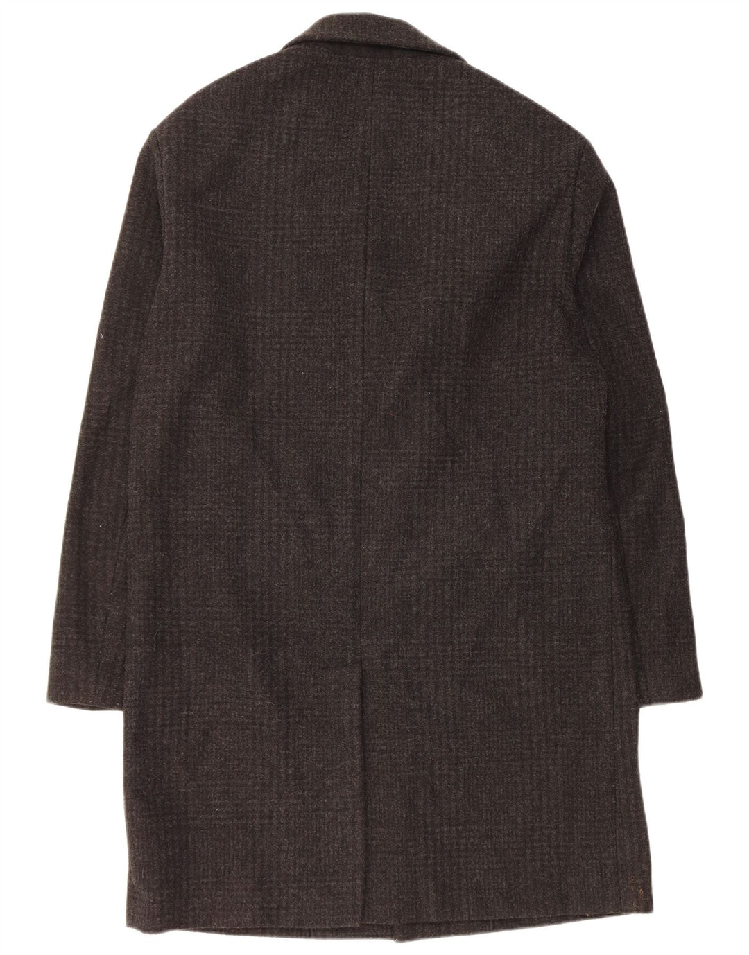 Sobretudo masculino Zara UK 40 grande poliéster preto