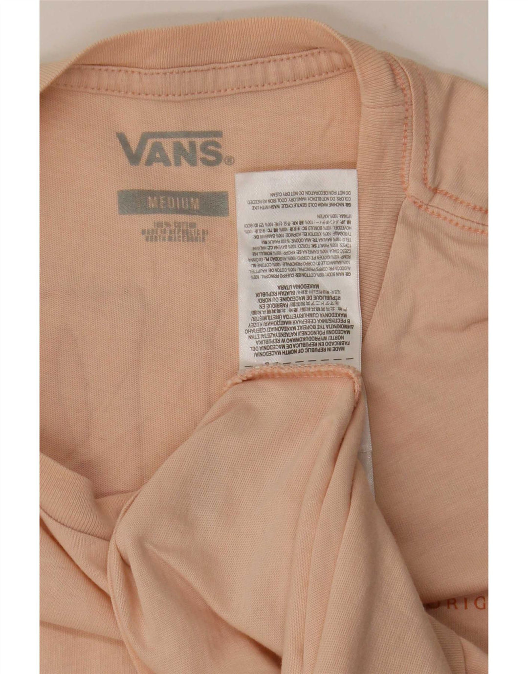 Camiseta Vans Masculina Graphic Top Médio Algodão Rosa