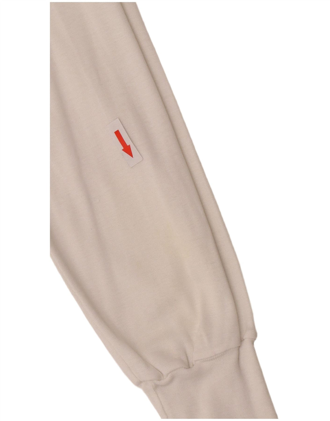 Top feminino vintage com zíper e manga comprida Reino Unido 12 algodão branco médio