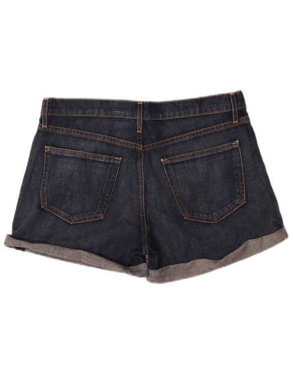 Shorts jeans feminino Gap UK 12 médio W32 algodão azul