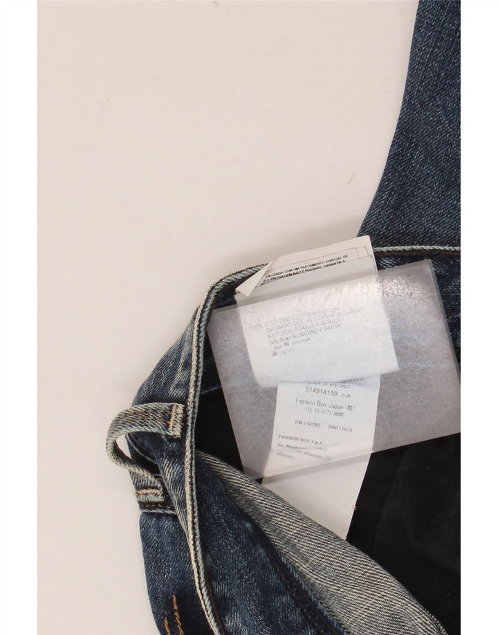 Replay Calça Jeans Feminina Distressed Slim W29 L32 Azul Marinho Algodão