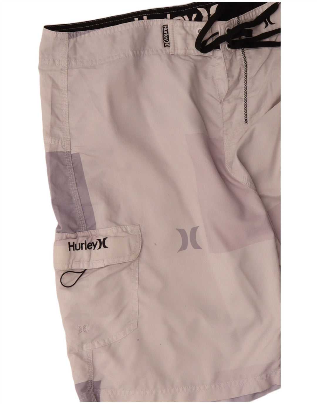 Shorts de natação masculino HURLEY gráfico XL rosa colorblock