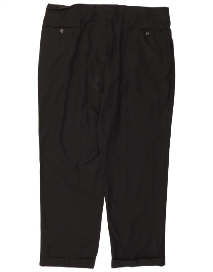Calça masculina Izod Pegged Suit W42 L32 poliéster preto