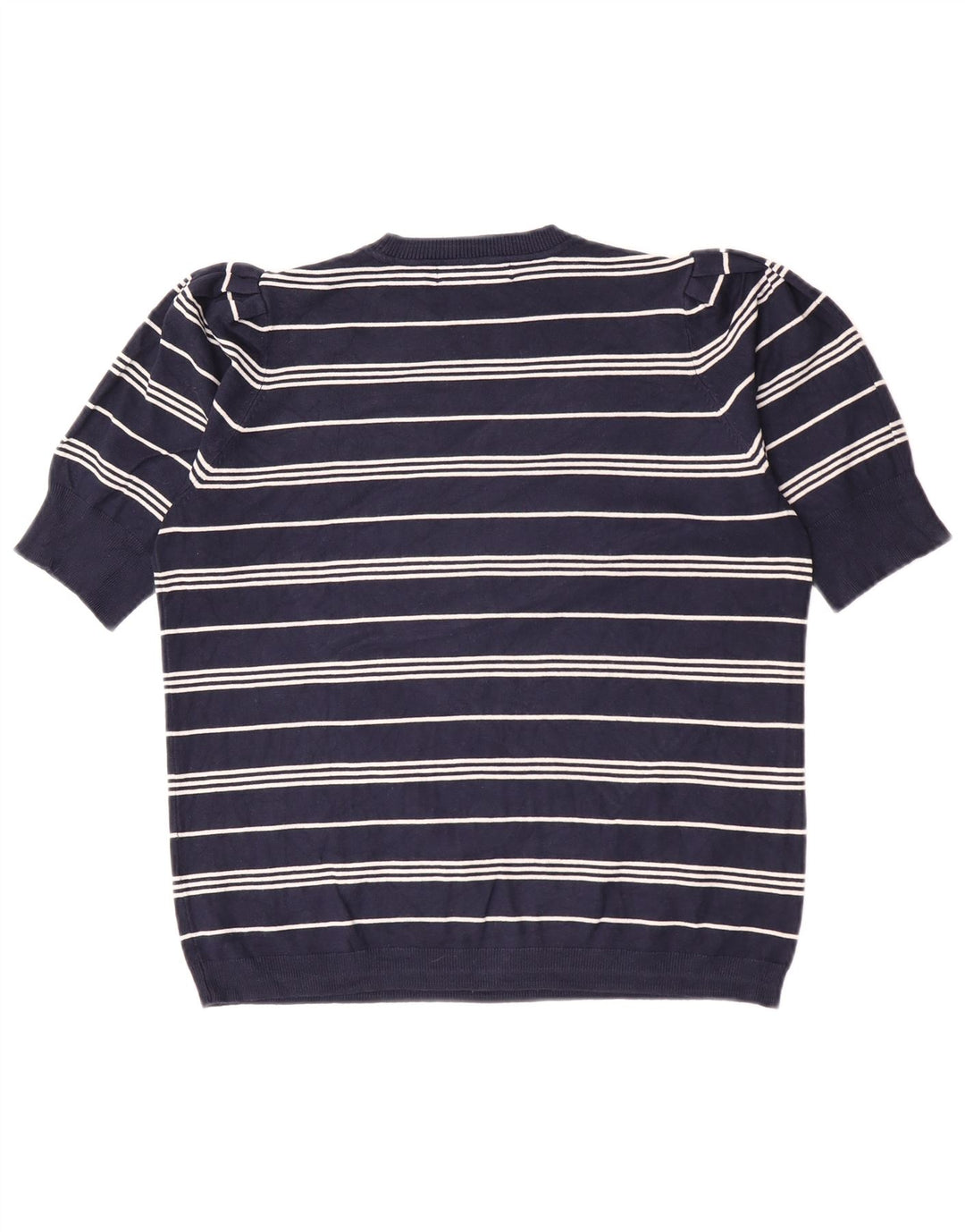 Suéter feminino Marks & Spencer com gola redonda Reino Unido 14 médio azul marinho