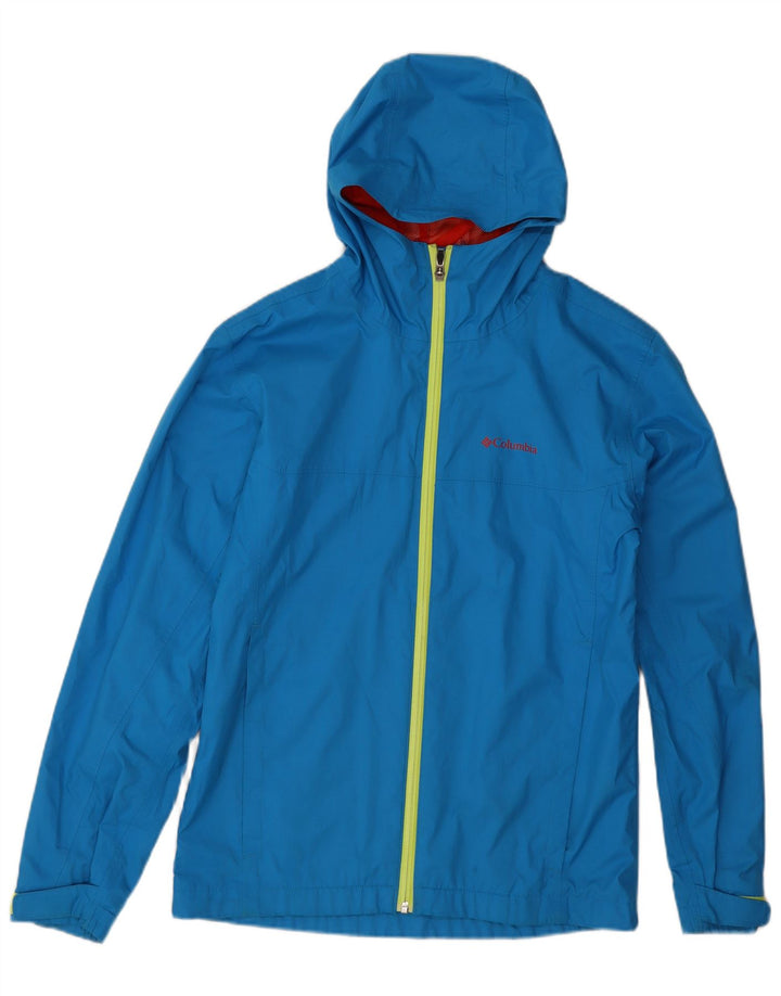 Jaqueta de chuva com capuz feminina Columbia UK 18 XL azul poliéster
