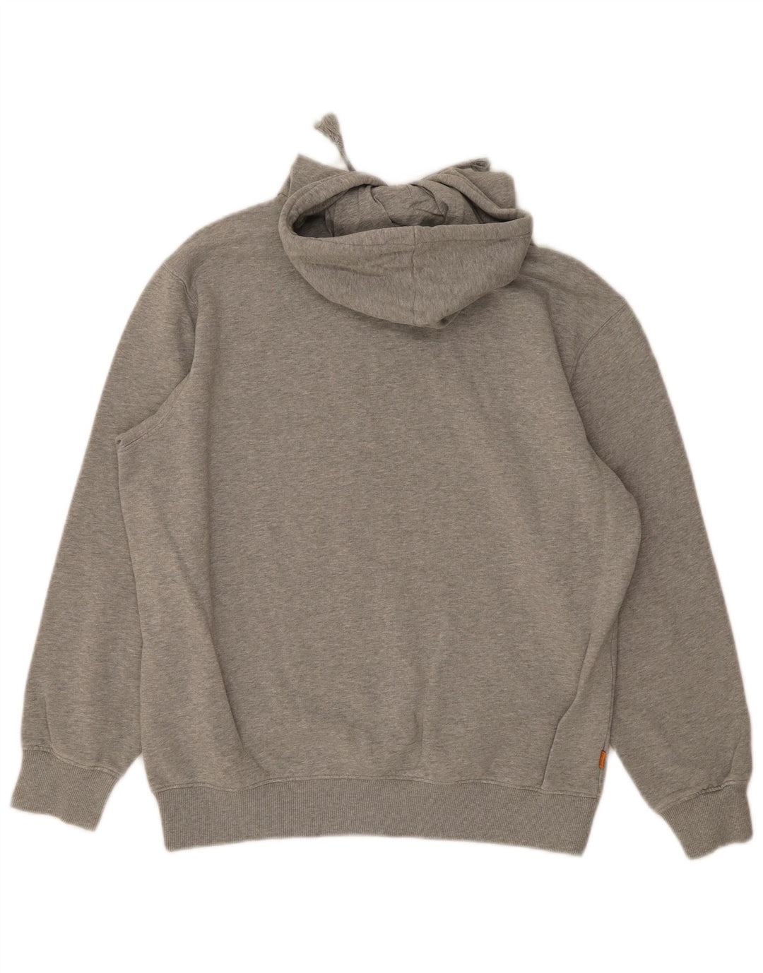 Suéter com capuz gráfico masculino Timberland grande algodão cinza