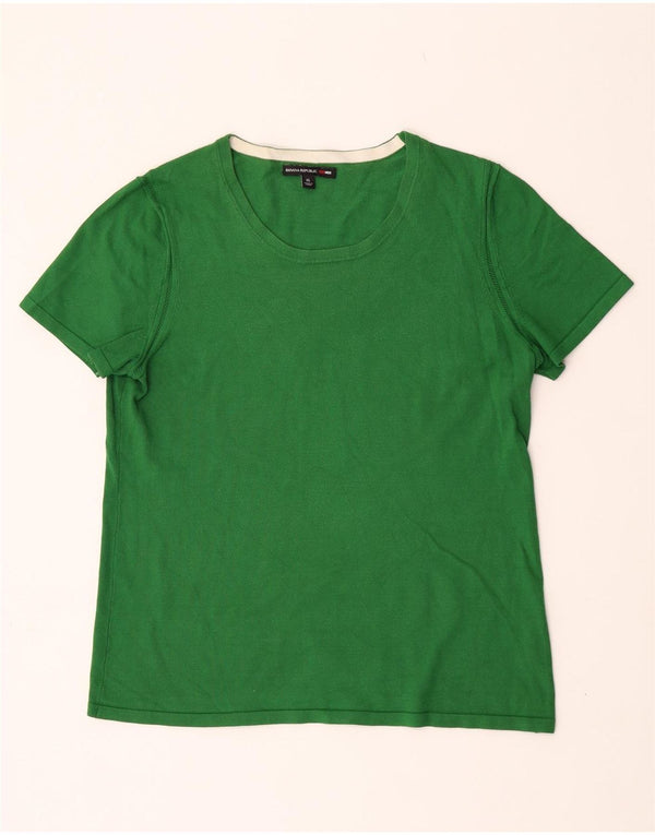 Camiseta masculina Banana Republic Top XL viscose verde