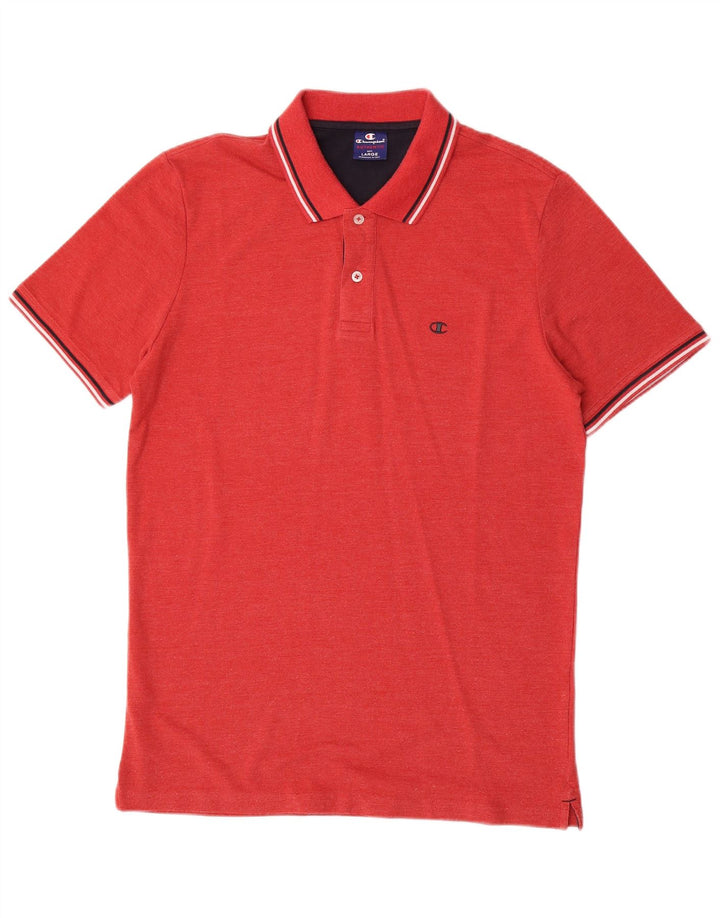 Camisa polo masculina Champion grande vermelha