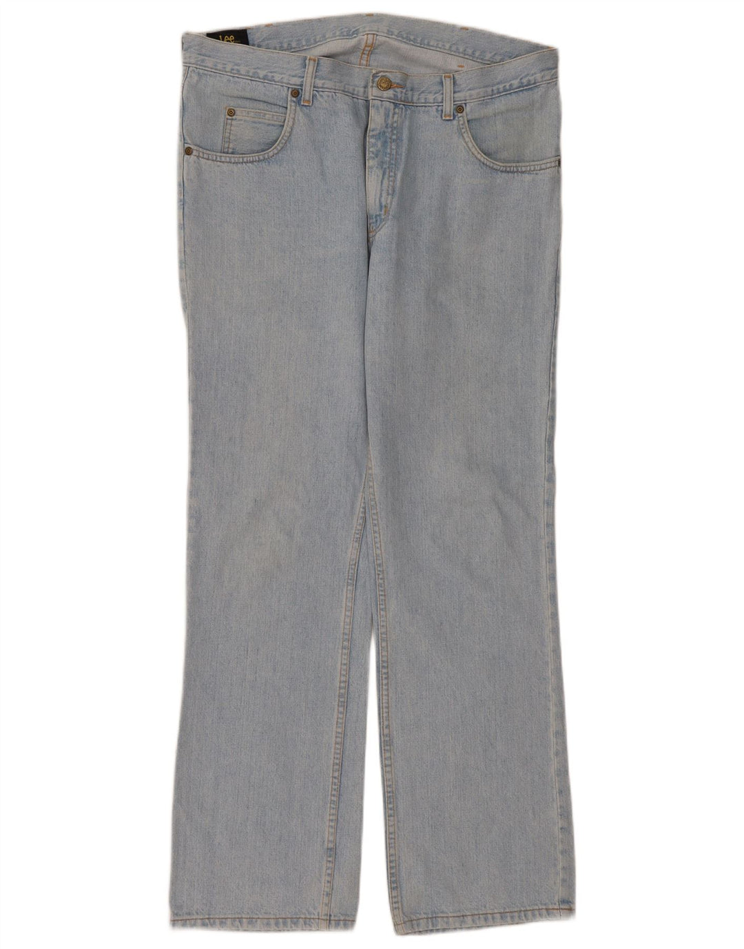 LEE Masculino Ranger Straight Jeans W38 L32 Azul Algodão