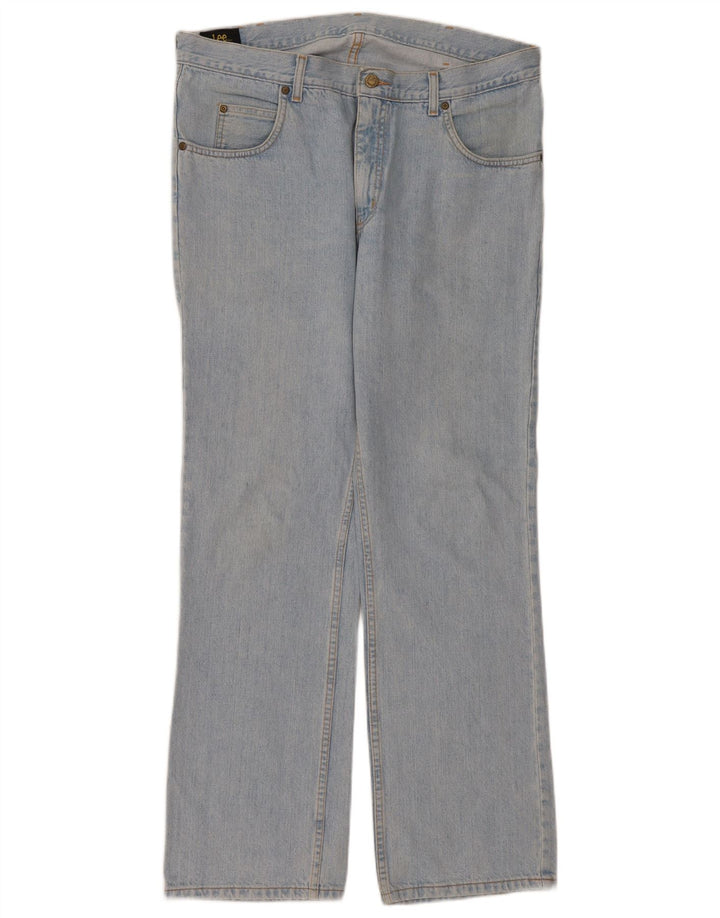 LEE Masculino Ranger Straight Jeans W38 L32 Azul Algodão