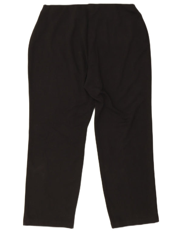 Calça casual justa feminina Marks & Spencer Reino Unido 14 grande W34 L26 preta