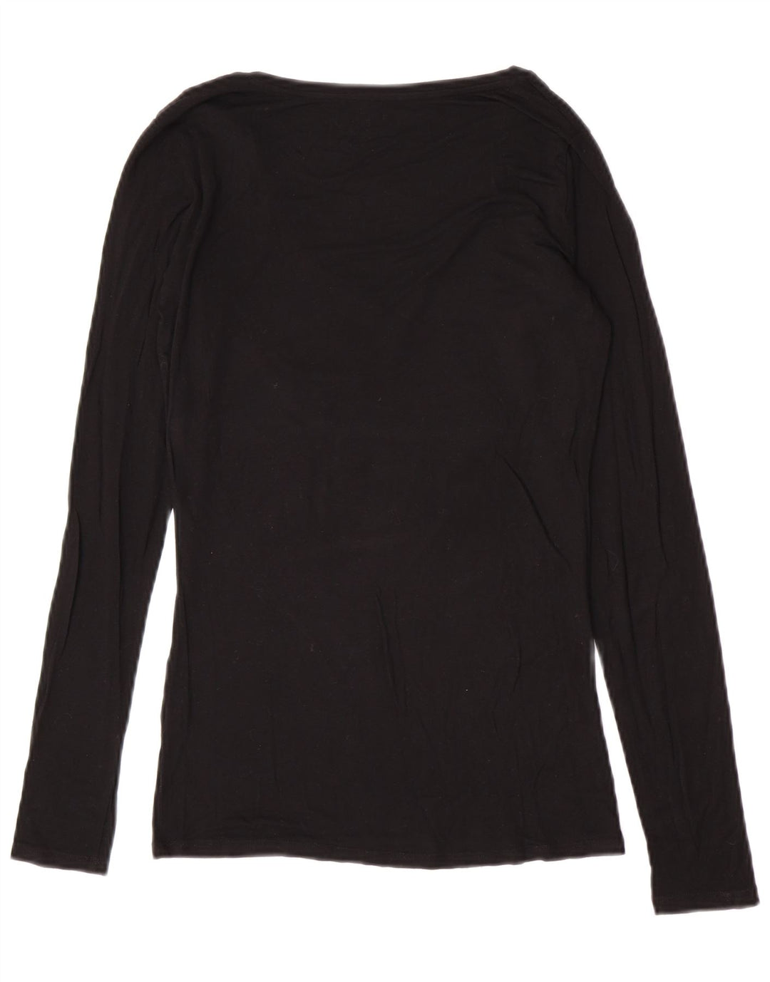 Top gráfico feminino Guess manga comprida UK 12 médio preto