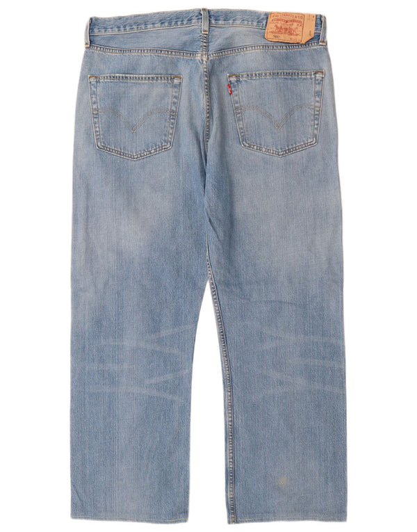 Levi's Masculino 501 Straight Jeans W38 L28 Azul Algodão