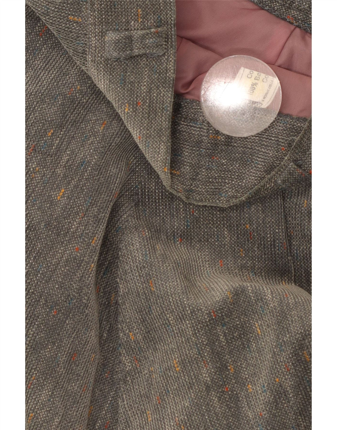 Saia feminina BRUGI em linha A W28 algodão manchado cinza médio