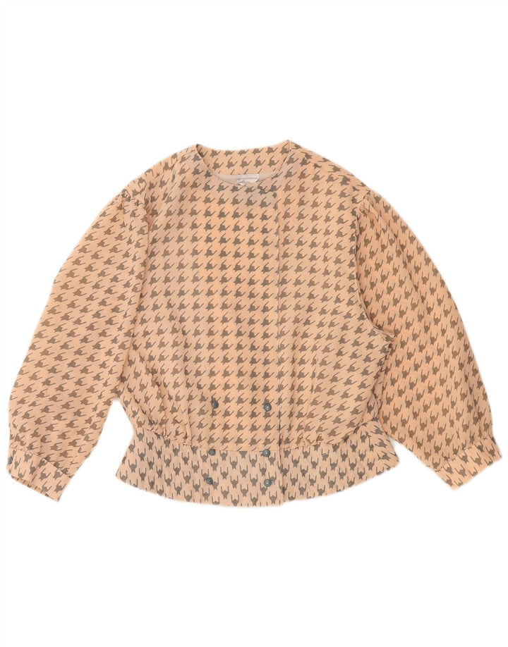 Blusa feminina MARKWALD com manga 3/4 EU 40 médio rosa houndstooth