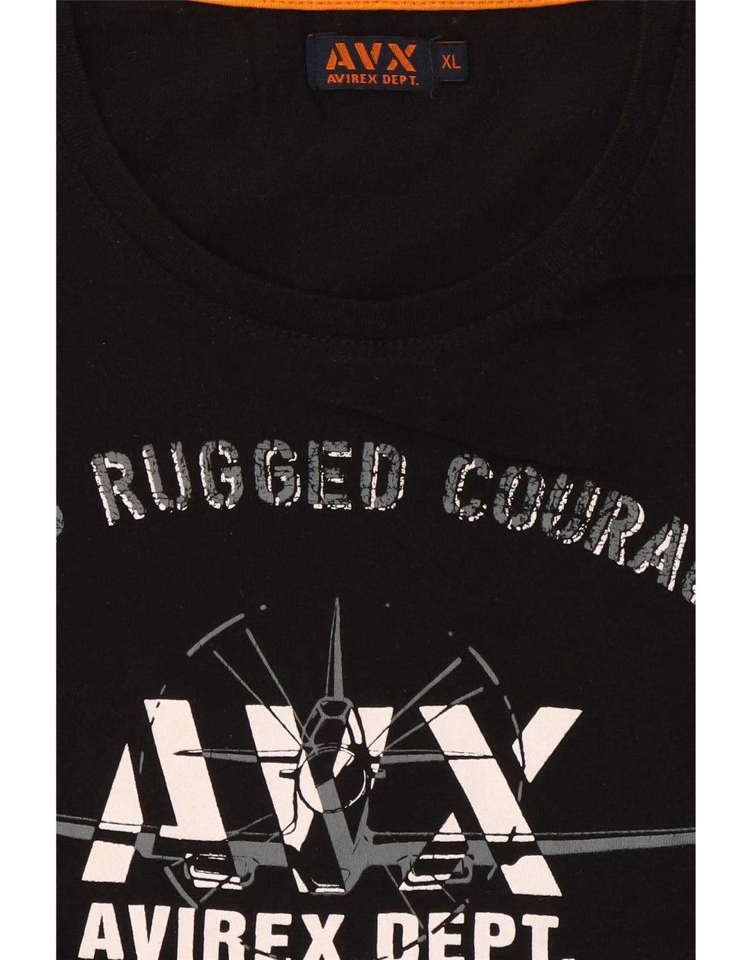 Camiseta gráfica masculina Avirex XL preta