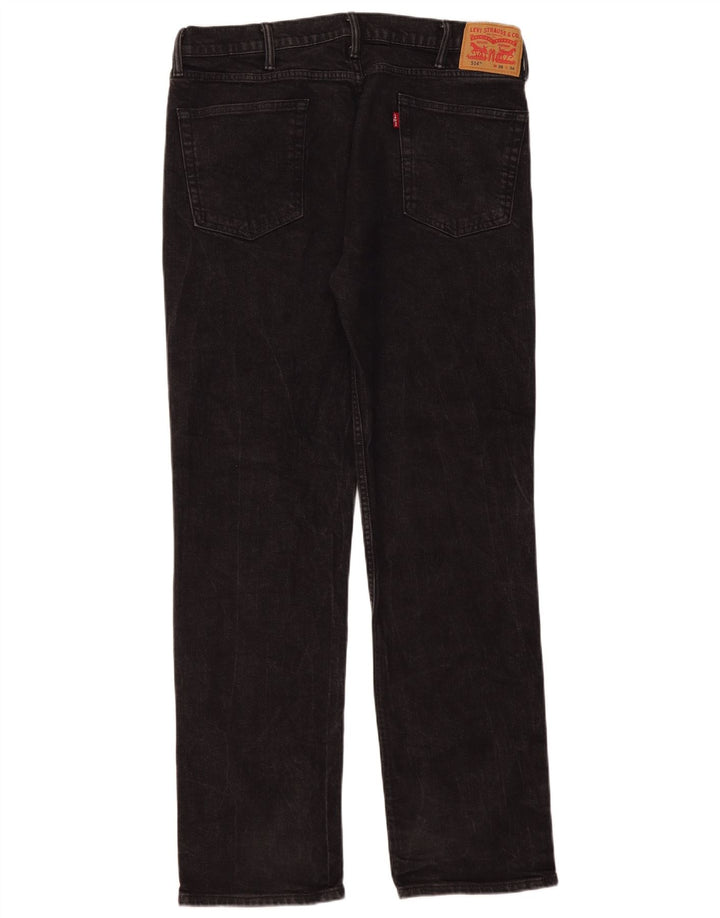 Levi's Masculino 514 Straight Jeans W38 L34 Algodão Preto