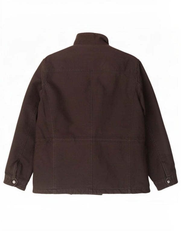 Jaqueta utilitária masculina Basefield Sherpa UK 42 XL algodão marrom