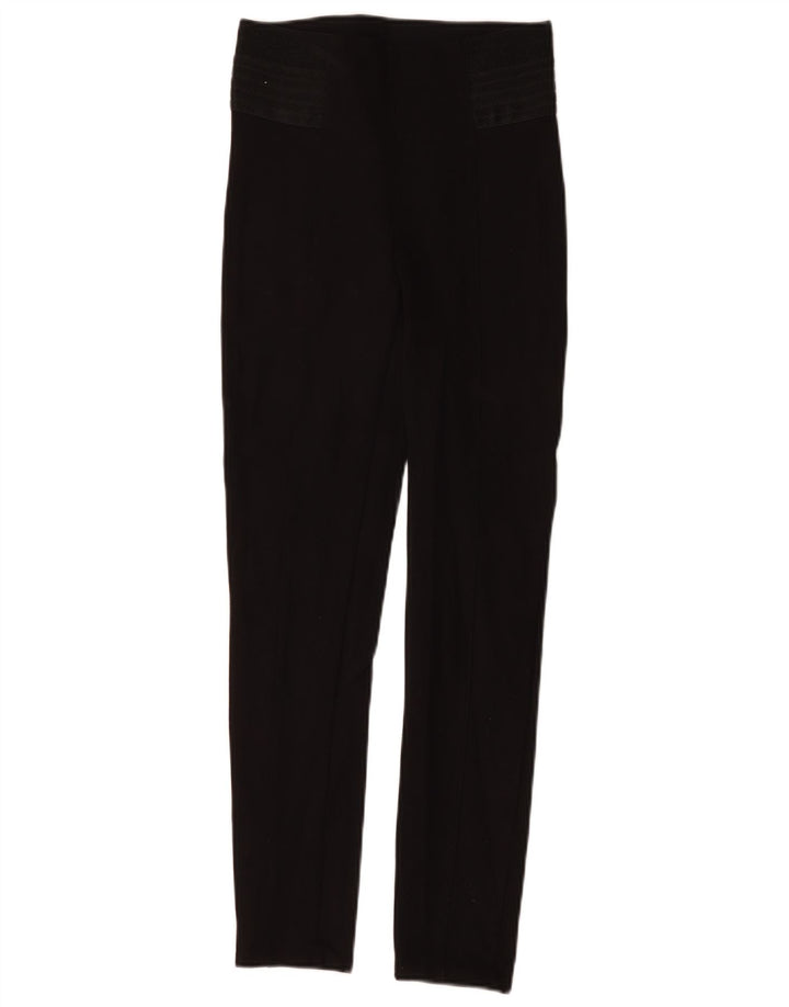 Calça feminina casual slim Zara pequena W26 L28 polietileno preto