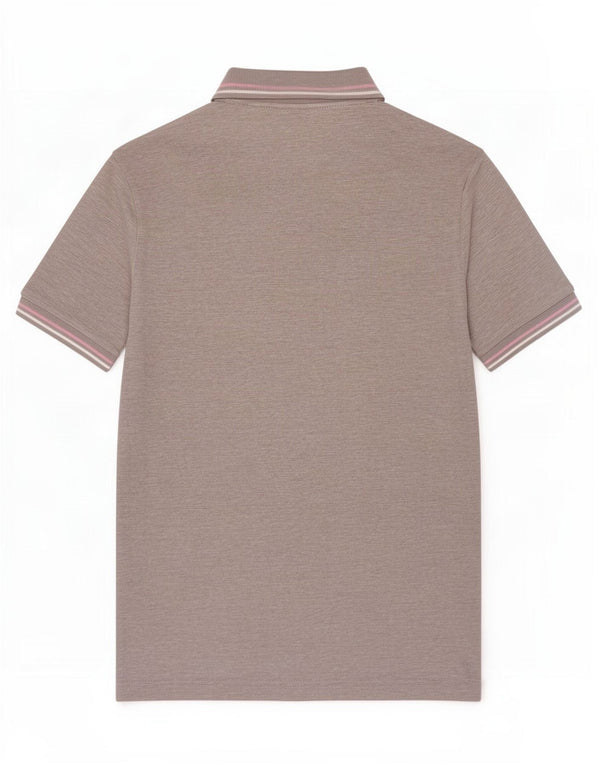 Camisa polo masculina Champion pequena cinza manchada