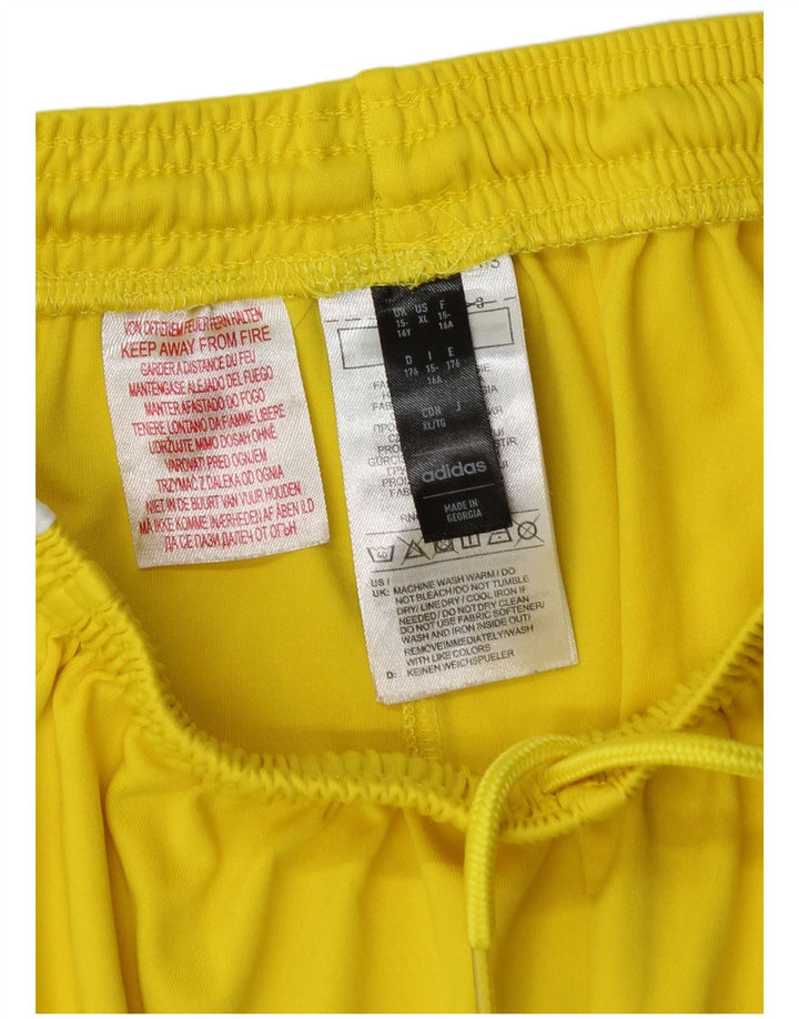 Calções desportivos Adidas Boys Aeroready 15-16 anos amarelo poliéster