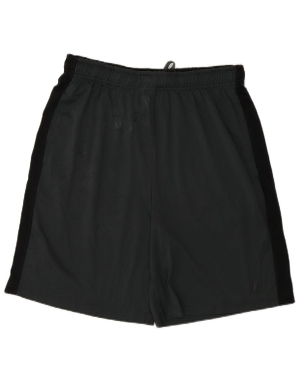 Russell Athletic Mens Sport Shorts Médio Cinza Colourblock Poliéster