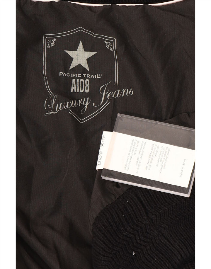 Suéter cardigã masculino Pacific Trail algodão preto médio