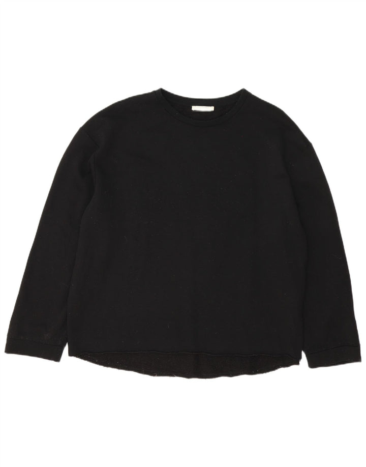 Blusa feminina Zara Trafaluc grande tamanho Reino Unido 16 grande algodão preto