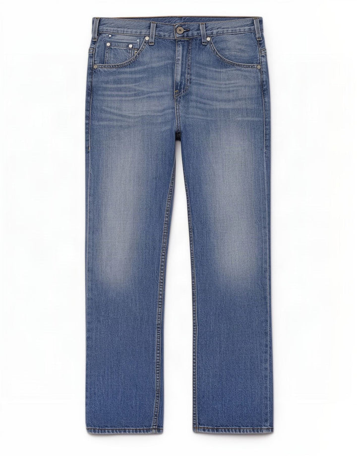 Jeans retos masculinos Levi's W34 L32 algodão azul