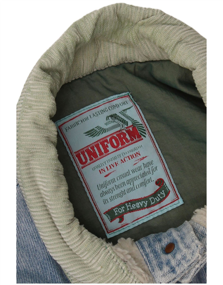 Jaqueta jeans masculina uniforme Sherpa UK 42 XL azul