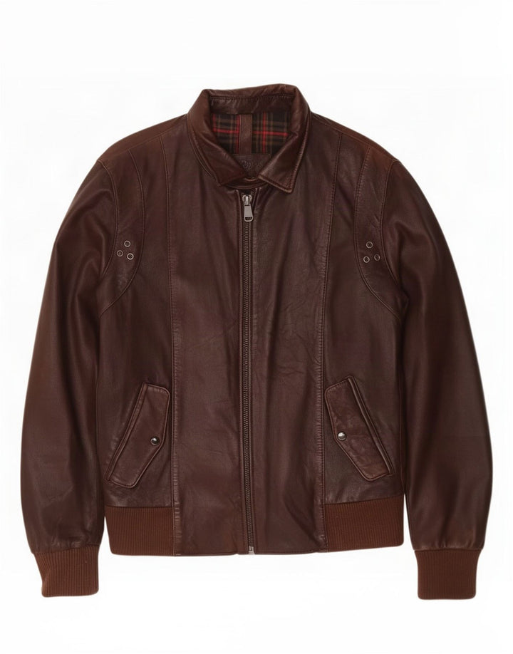 Jaqueta de couro masculina Conbipel IT 48 marrom médio