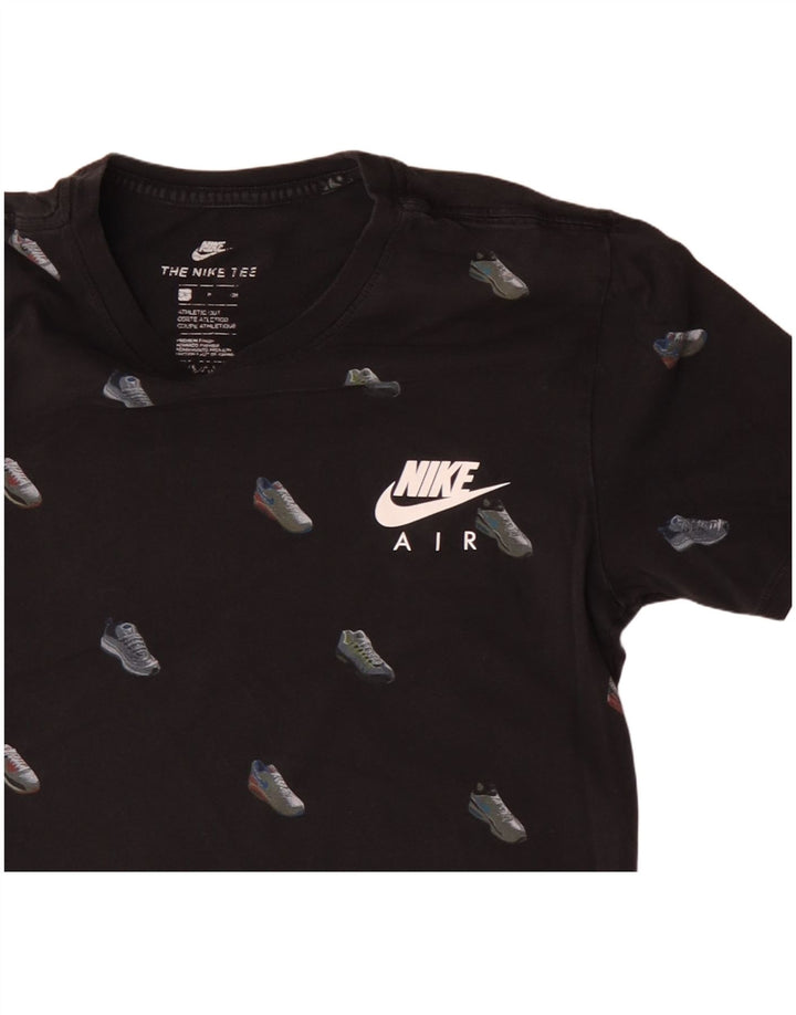 Camiseta Nike Masculina Athletic Cut Graphic Top Pequeno Algodão Preto