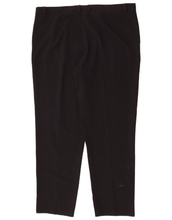 Calça casual justa feminina Marks & Spencer Reino Unido 18 XL W38 L29 preta