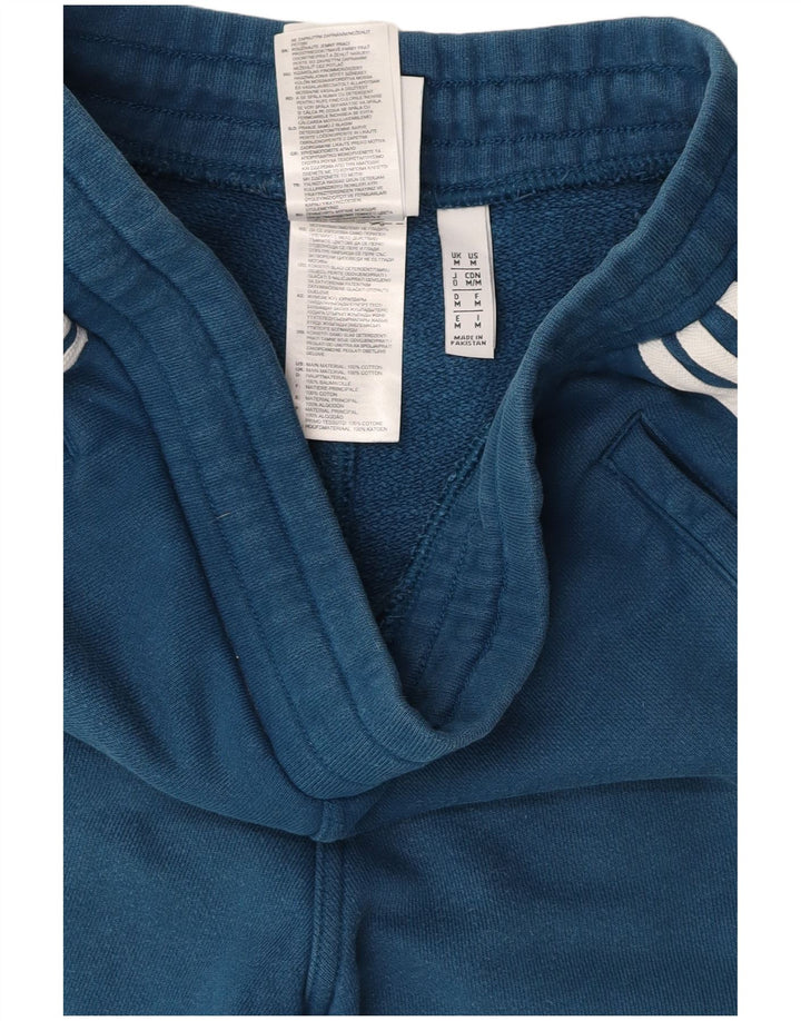 ADIDAS Mens Sport Shorts Médio Algodão Azul