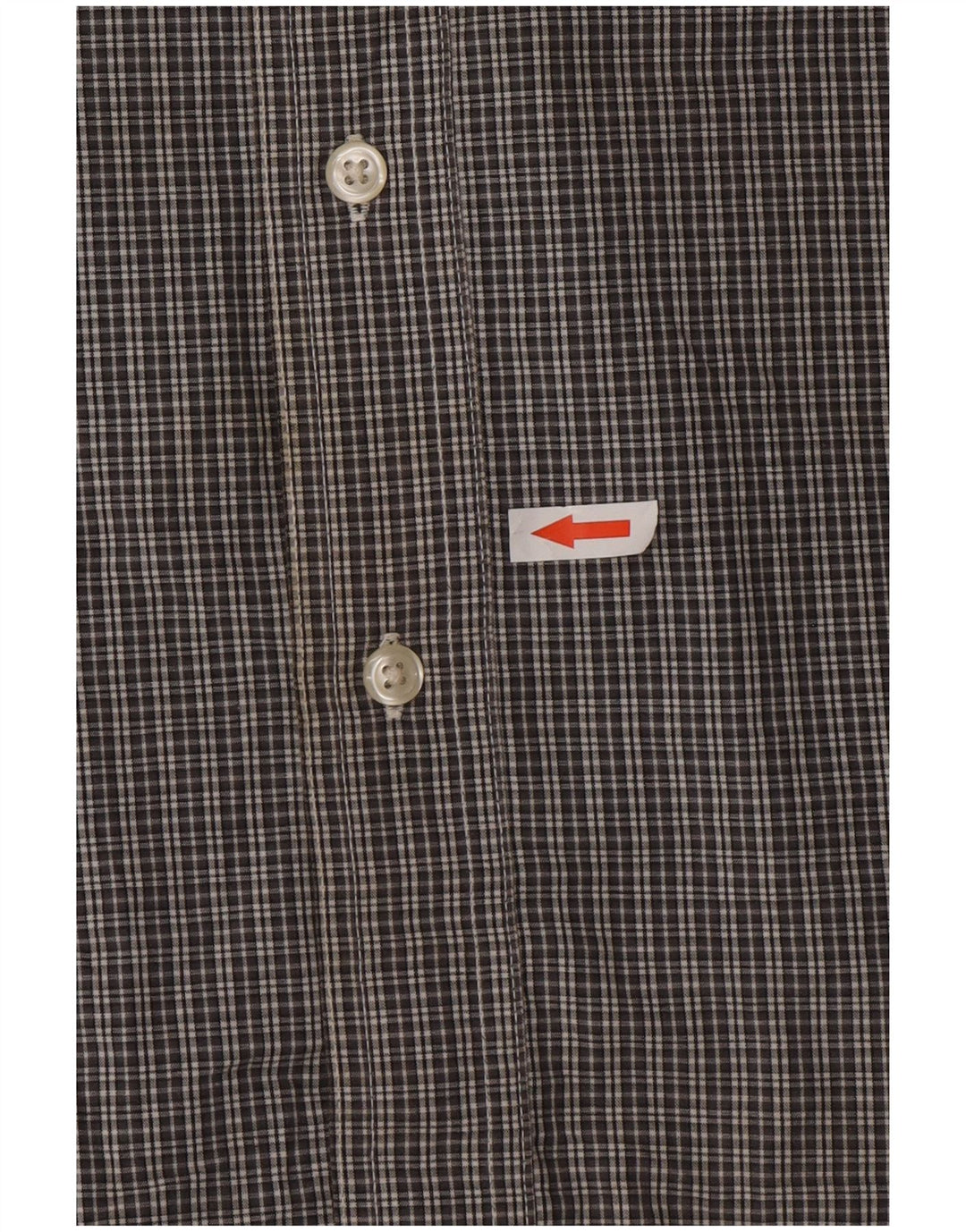 Camisa masculina de manga curta Chaps Easy Care grande algodão xadrez cinza