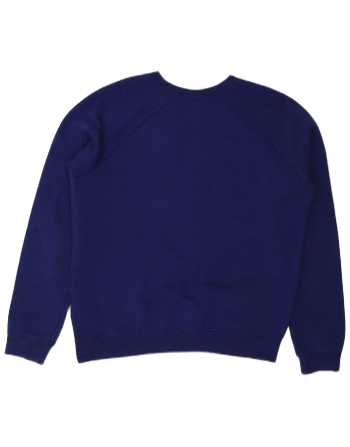 NIKE Womens Oversized Sweatshirt Jumper UK 10 Pequeno Roxo Algodão