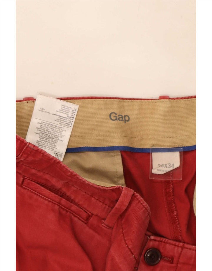 Calça Chino Slim Masculina Gap W36 L34 Algodão Vermelho