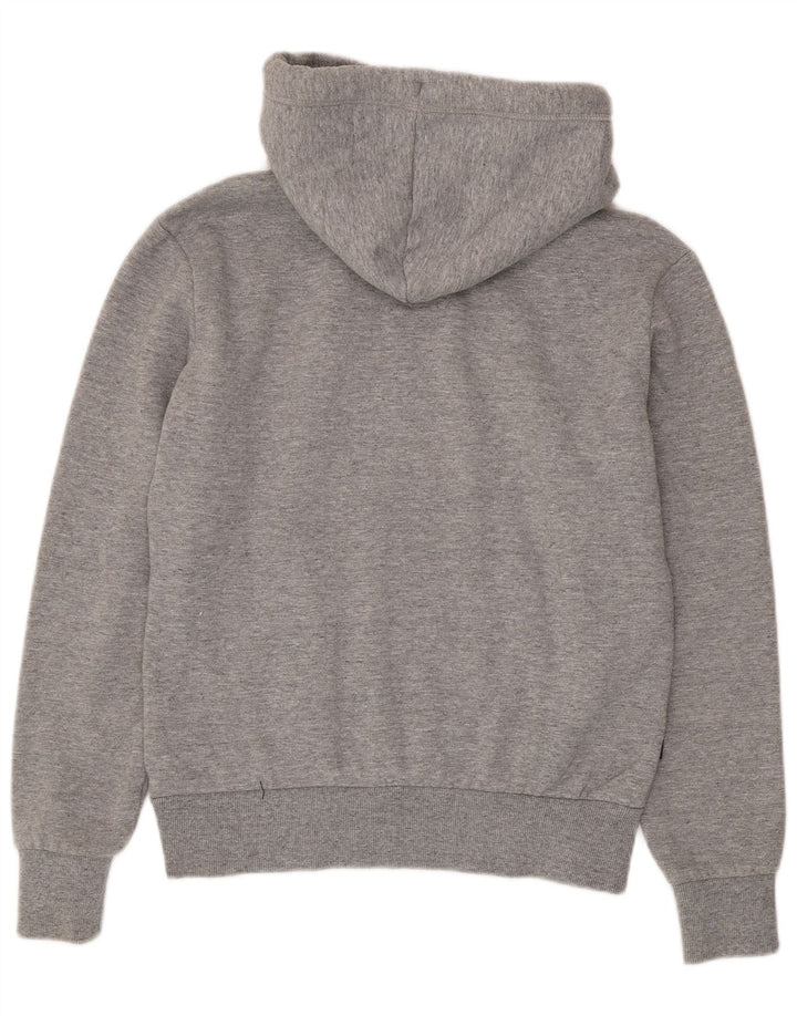 Suéter com capuz masculino Superdry pequeno algodão manchado cinza