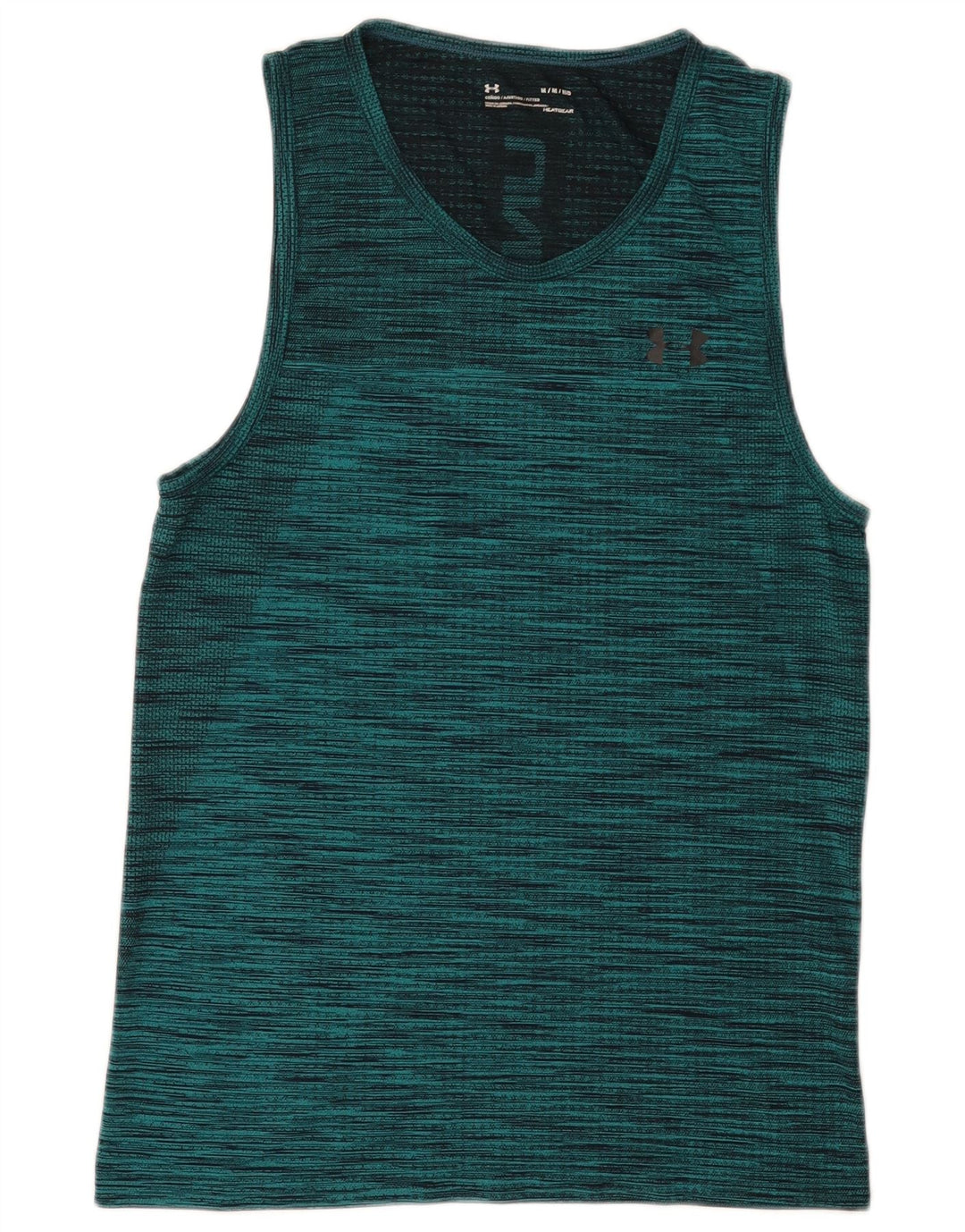 Under Armour Masculino Heat Gear Graphic Vest Top Médio Verde Salpicado