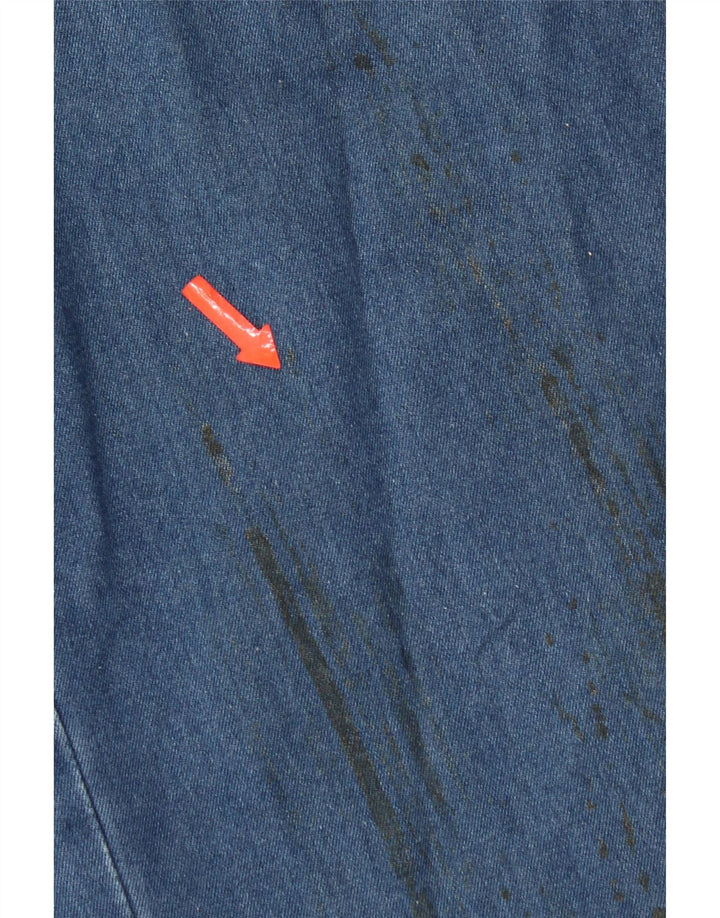 Trussardi Mens Straight Jeans W33 L30 Azul Algodão