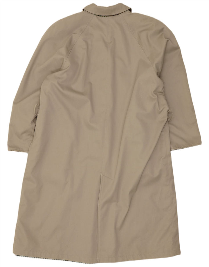 Sobretudo reversível feminino vintage EU 46 XL lã bege