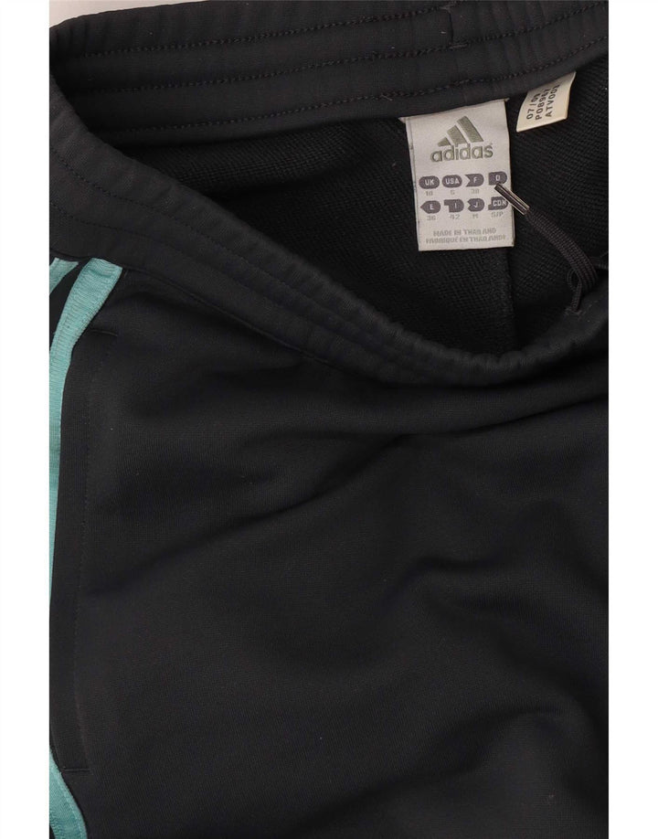 Calças de treino femininas Adidas UK 10 pequenas cinza