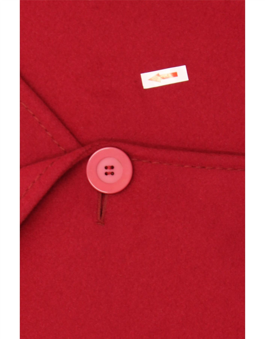 Sobretudo oversized feminino vintage IT 53 2XL lã vermelha