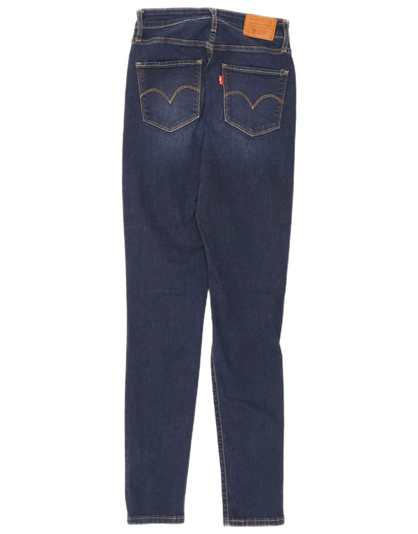 Calça jeans feminina Levi's 721 High Rise Skinny W25 L29 azul marinho algodão