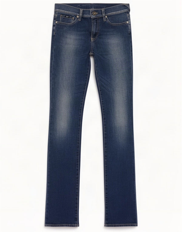 Gas Womens Skinny Jeans W26 L34 Azul Algodão