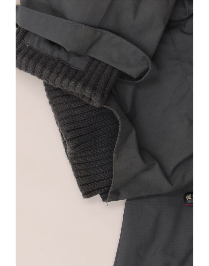 Jaqueta de chuva feminina Superdry Windcheater UK 42 XL cinza nylon